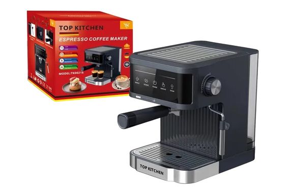 Кавоварка еспресо з потужністю 800 Вт чорна XPRO TK00216 (45176-Tk00216_2618) | Зображення 2