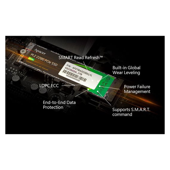 Накопичувач SSD M.2 2280 512GB Apacer (AP512GAS2280Q4X-1) | Зображення 3