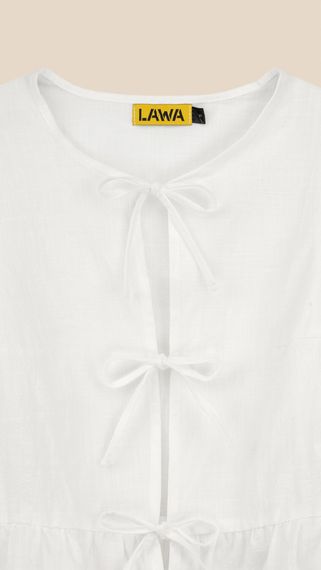 Блуза однотонна жіноча LAWA WTC02428 XL Білий shop (2000999218200) | Зображення 1