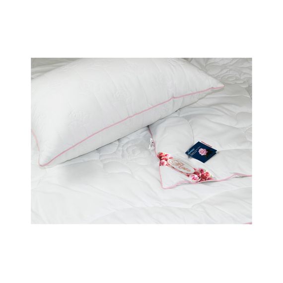 Подушка Руно Rose з волокном рози біла 50х70 см (310.52Rose) | Зображення 3