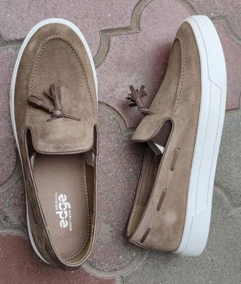 Мужские мокасины Ed-Ge бежевого цвета 40 размер 44