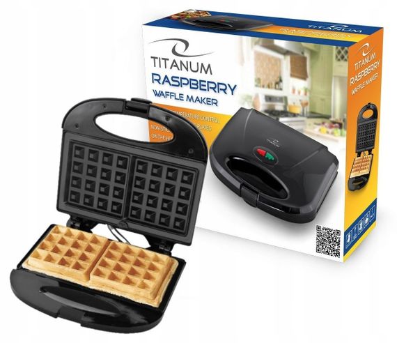Вафельниця електрична Esperanza Titanum TKT003 Raspberry для бельгійських вафель на 2 вафлі 750 Вт | Зображення 3