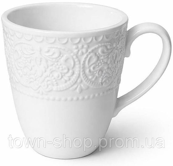 Кружки фарфоровые "Dentelle Blanche" 4 чашки 300мл BD-988-522