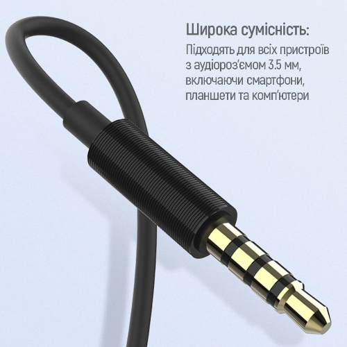 Навушники ColorWay Wired Earphone Blast 1 CW-WD01BK чорний | Зображення 6