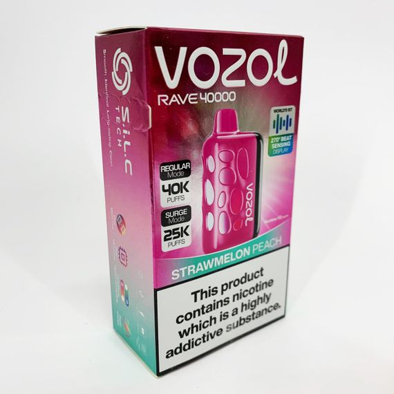 Vozol Rave 40000. Клубника Персик (Strawmelon Peach) | Зображення 1