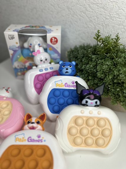 Іграшка-антистрес Pop it PRO Bear Blue / Електронна приставка консоль для дітей | Зображення 4