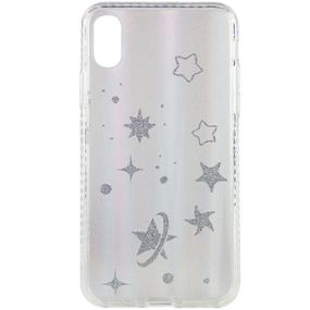 TPU+Glass чехол Aurora Space для Apple iPhone XS Max (6.5") Cтекло, Звезды