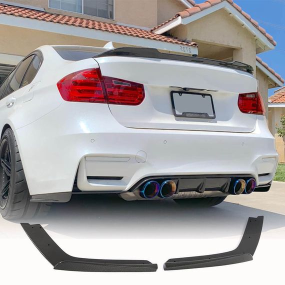 Накладки на задній бампер Flap V2 (для F82/F83, Карбон) для BMW 4 серія F-32 2012-2020 рр