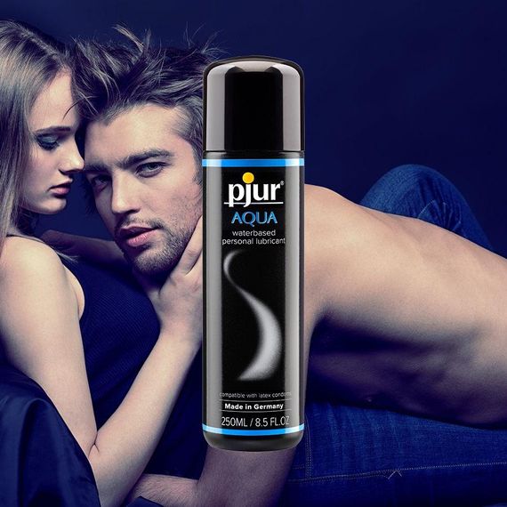 Лубрикант на водній основі pjur Aqua 250 мл, ефект оксамитової шкіри без прилипання sexstyle | Зображення 1
