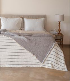 Муслиновое покрывало Moss Exclusive Muslin 230 х 250 см. Kahve