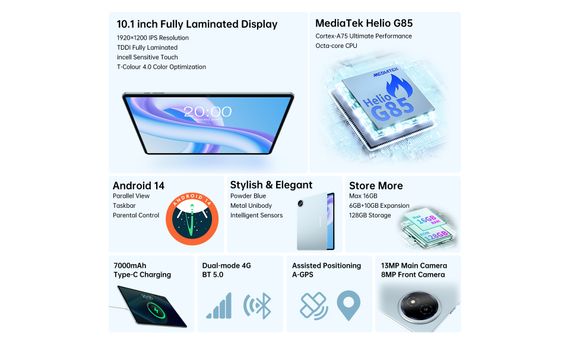 Планшет Teclast M50 Plus 10.1&quot; 6ГБ 6940709686942 | Зображення 2