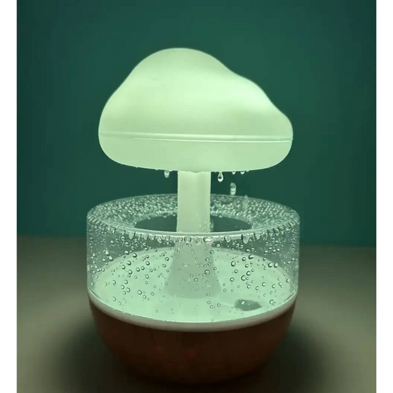 Аромадифузор з ефектом дощу та з підсвіткою RGB, Зволожувач повітря 7 режимів   знижка