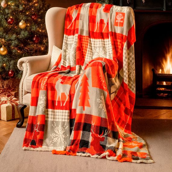 Плед фліс Скандинавські мотиви 150x200 см Love You | Зображення 2