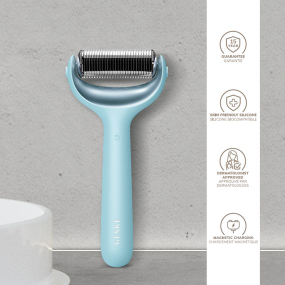 Ролик для голкової мезотерапії обличчя та тіла GESKE MicroNeedle Face&Body Roller 9в1 turquoise | Зображення 2