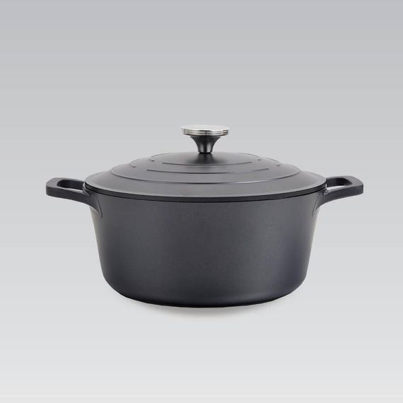 Каструля Maestro MR-4524, 4.2 л, 24 см, алюмінієва з кришкою та антипригарним покриттям