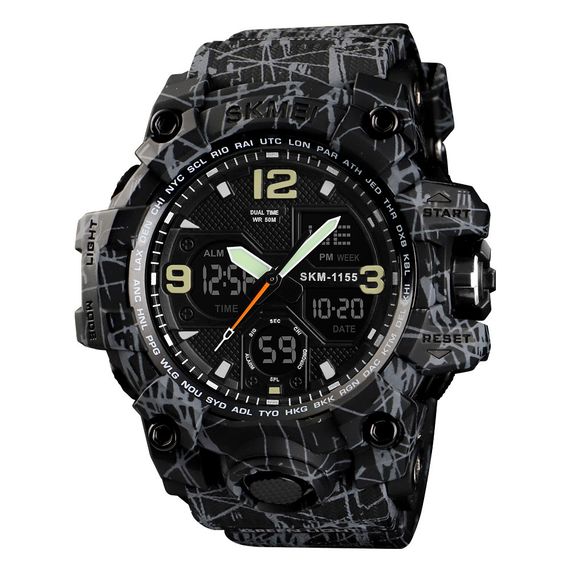 Годинник S2kmei 1155 Black-Gray