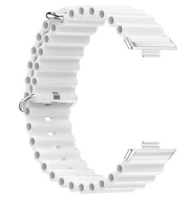 Силіконовий ремінець Primolux Ocean для смарт-годинника Huawei Watch Fit 3 / Fit 4 / 4 Pro - White