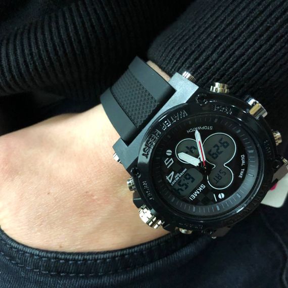 Годинник наручний чоловічий SKMEI 2065BKWT, водонепроникний чоловічий годинник, чоловічий спортивний | Зображення 8