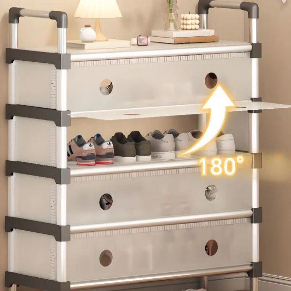 Полиця для взуття SKLM-32-LT6205 чорна 6 полиць | Зображення 4