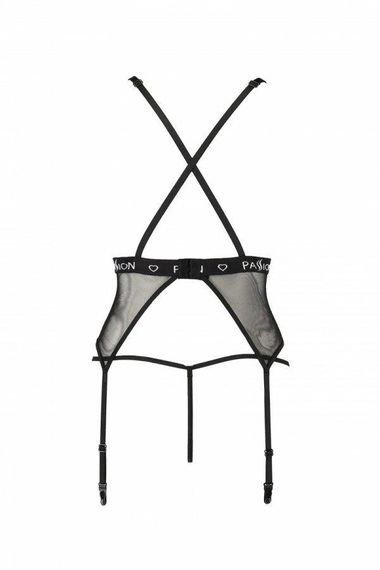 Напівпрозорий корсет Passion Exclusive MIRAJANE CORSET XXL/XXXL, black sexstyle | Зображення 5