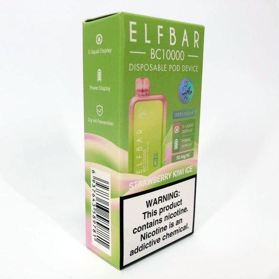 Elf Bar BC10000 смак Полуниця Ківі (Strawberry Kiwi Ice) (ws25661) | Зображення 7