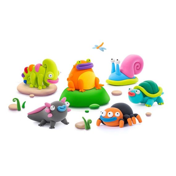 Меганабор самозатвердевающего пластилина Экзотические животные ЛИПАКА 15025-UA01 | Зображення 2
