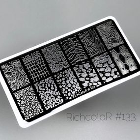 Пластина 133 для стемпінгу RichColor (12х6см)