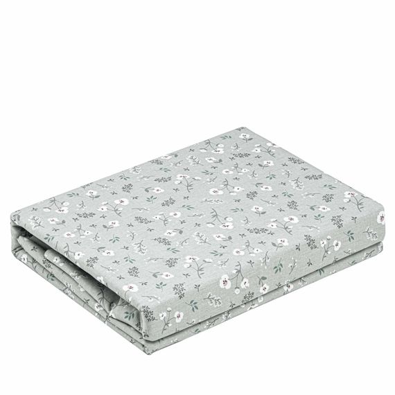 Набір постільної білизни 2,0сп Ardesto Gloria, 200х220см, 100% бавовна, сатин, дрібні квіти, сірий (ART2022SS) | Зображення 3