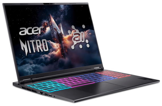Ноутбук Acer Nitro 16S AI AN16S-61-R1WP (NH.QXVEU.002) Obsidian Black | Зображення 1