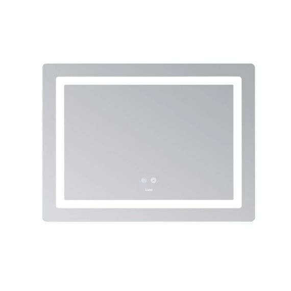 Дзеркало Lidz Kubis (KU2) 800х600 з LED-підсвіткою Touch, з антизапотіванням, з димером, рег. яскравості LD78LF904708048446 | Зображення 3