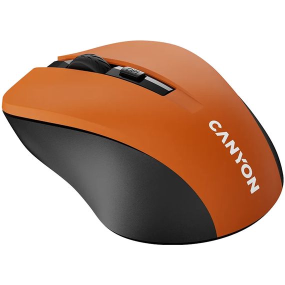 Мышь компьютерная безпроводная Canyon CNE-CMSW1O Orange оранжевая | Зображення 1