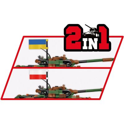 Конструктор Cobi Танк Т-72 M1R (UA/PL), 724 деталі (COBI-2624) | Зображення 2