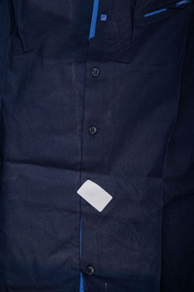 Рубашка мужская  -уценка, цвет темно-синий, 214R7086-U | Зображення 6