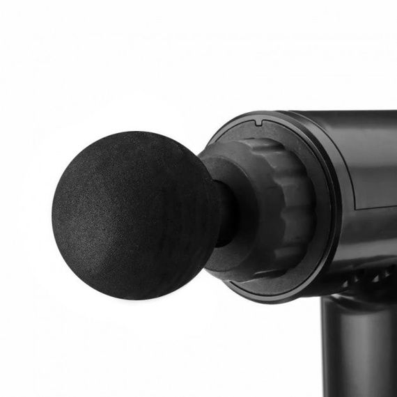 Акумуляторний масажер Fascial Gun KH-320 портативний ручний ударний м'язовий пістолет 4 насадки | Зображення 3