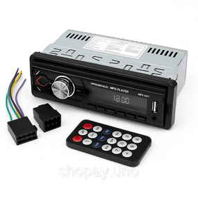 Магнитола автомобиль aux MP3-1097 BT ISO, Автомагнитола в штатное место, Мультимедиа в машину ML-83