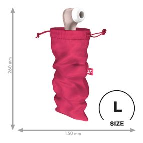 Мешочек для хранения Treasure Bag розовый, размер L Satisfyer (Германия) sexstyle