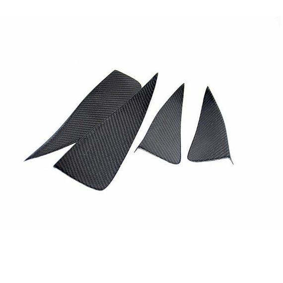 Накладки на передній бампер (для S-Line SD 2017-2020, Карбон) для Ауди A3 рр | Зображення 4