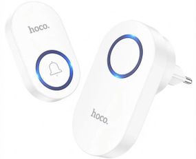 Беспроводной дверной звонок Hoco HI25 на входную дверь - White