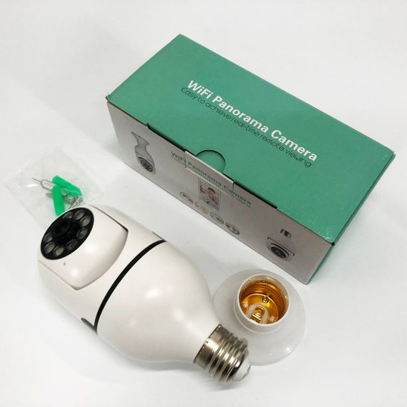 Камера відеоспостереження лампочка CAM L1 E27 WIFI IP 360/90 поворотна | Зображення 9