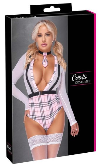 Костюм школярки Cottelli, рожево-білий, 2 предмети, розмір S | Зображення 7