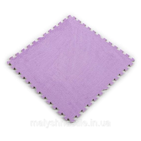Підлога-пазл плюшевий ФІОЛЕТОВИЙ 60*60*1cm (D) SW-00002087