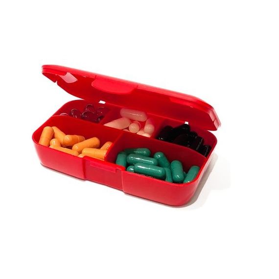 Таблетниця (органайзер) для спорту Trec Nutrition Pillbox "stronger together" Red | Зображення 1