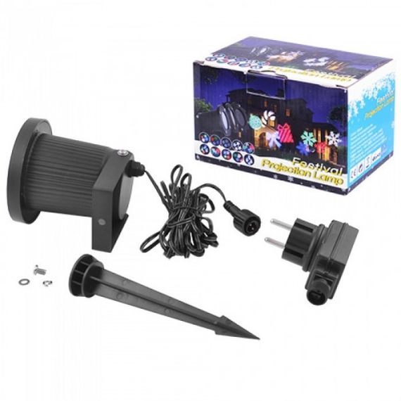 Светодиодный лазерный проектор 326-2 з 12 зображеннями для дому та вулиці XPRO 326-2 (47078-326-2_185) | Зображення 5