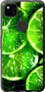 Чохол на Google Pixel 4A Зелені часточки лимона "852u-1935-2448"