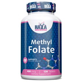 Метилфолат Haya Labs Methyl Folate 400 mcg (5-MTHF) 120 Tabs