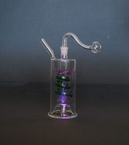 Стеклянная трубка Oil Circle с подсветкой Зеленый