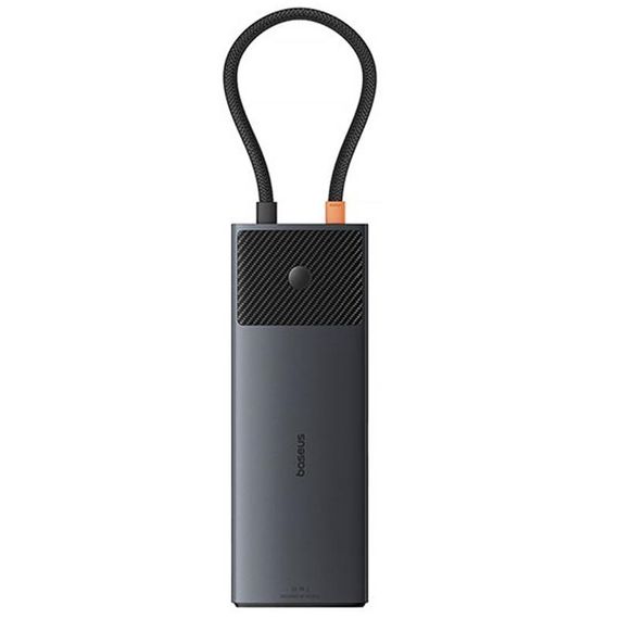 Перехідник HUB Baseus Metal Gleam II OS 10in1 Dual Display (B00061800123-01) Cosmic Black | Зображення 2