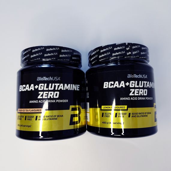 Амінокислоти BCAA+Glutamine ZERO BioTech 480 грам | Зображення 1