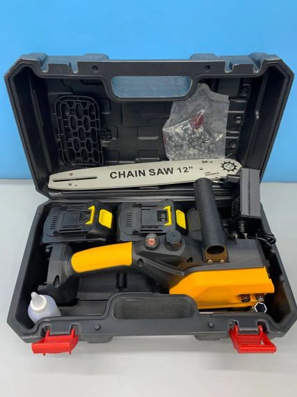 Акумуляторна ланцюгова пила 12 inch Electric SAW YELLOW 1600Вт 21V Li-Ion 7904 | Зображення 3