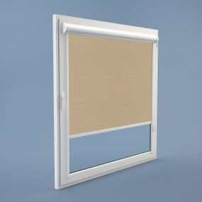 Рулонная штора Rolets Лён 2-2148-425 42.5x170 см закрытого типа Светло-бежевая